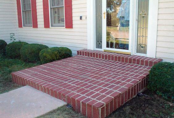 Add new pavers over concrete porch after_brick_work_on_porch_is_finished_4_jpg