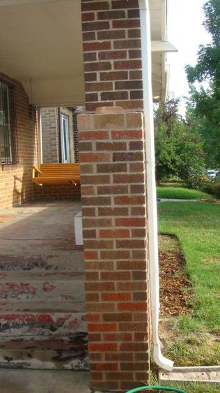 Grind Out And Tuck Point All Joints On Porch Wall And Replace Bad Bricks after_dsc00147_jpg