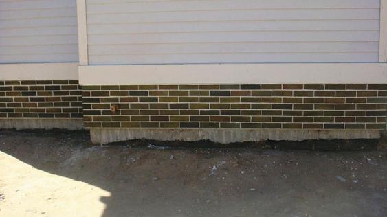 Installing Thin Brick on Back Addition of House
