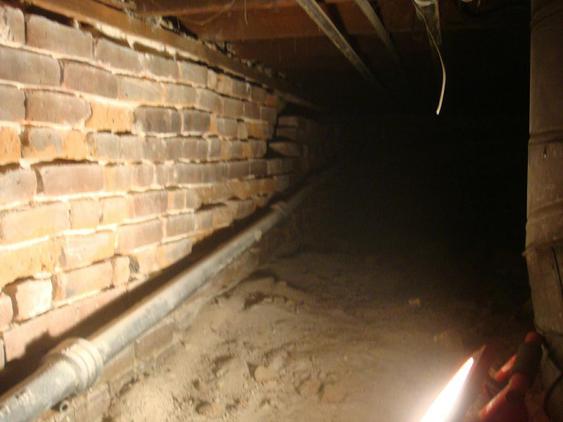 Tuckpoint All Joints on Foundation Wall in Crawlspace before_crawlspace_needs_tuckpointing_20_jpg