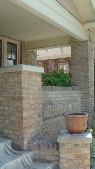 Grind Out And Tuck Point All Joints On Porch Wall And Columns during_dsc00040_jpg