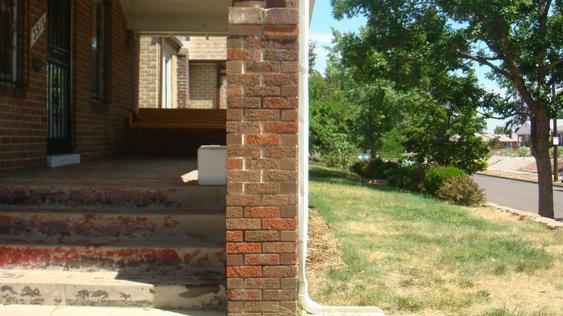 Grind Out And Tuck Point All Joints On Porch Wall And Replace Bad Bricks before_dsc00131_jpg