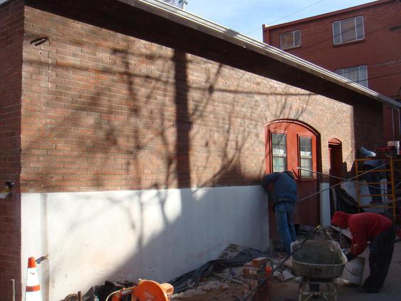 Rebuild Bowed Out Garage Wall during_4_30_jpg