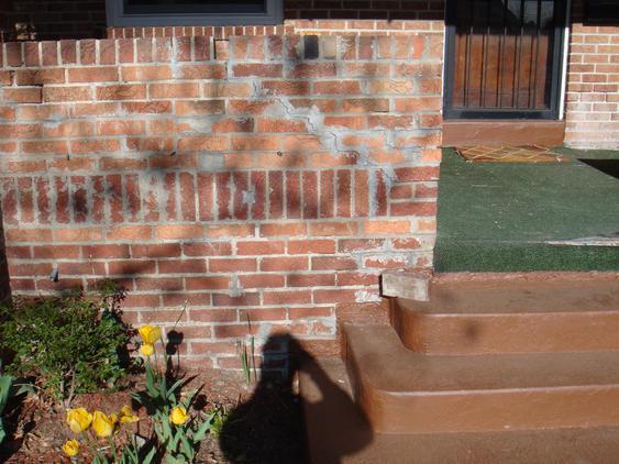 Rebuild Porch Walls (not columns) To Repair Subpar Tuck Pointing Mason Work. Required Brick Replacement For Ruined Bricks With New, Matching Brick
 before_1_26_jpg