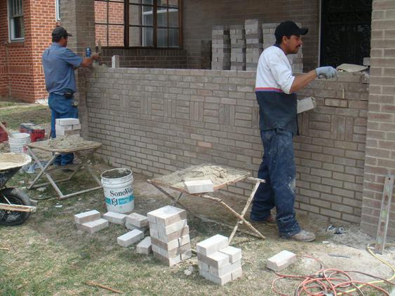 Rebuilding Bowed Out Front Porch Wall during_2_15_jpg