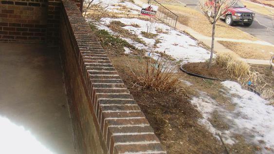 Rebuilding Bowed Out Front Porch Wall