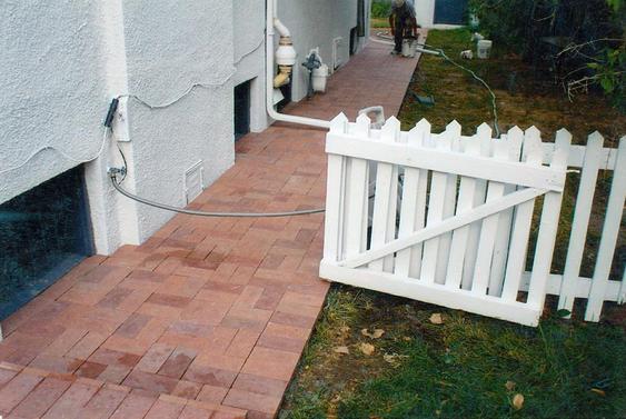 Re-lay Pavers Over Concrete Walkway