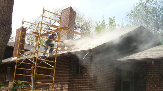 Tuck Point All Joints On Chimney during_dsc00008_jpg