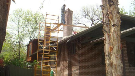 Tuck Point All Joints On Chimney during_dsc00009_jpg