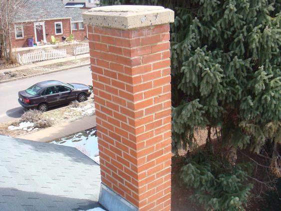 Tuck Point Deteriorating Chimney